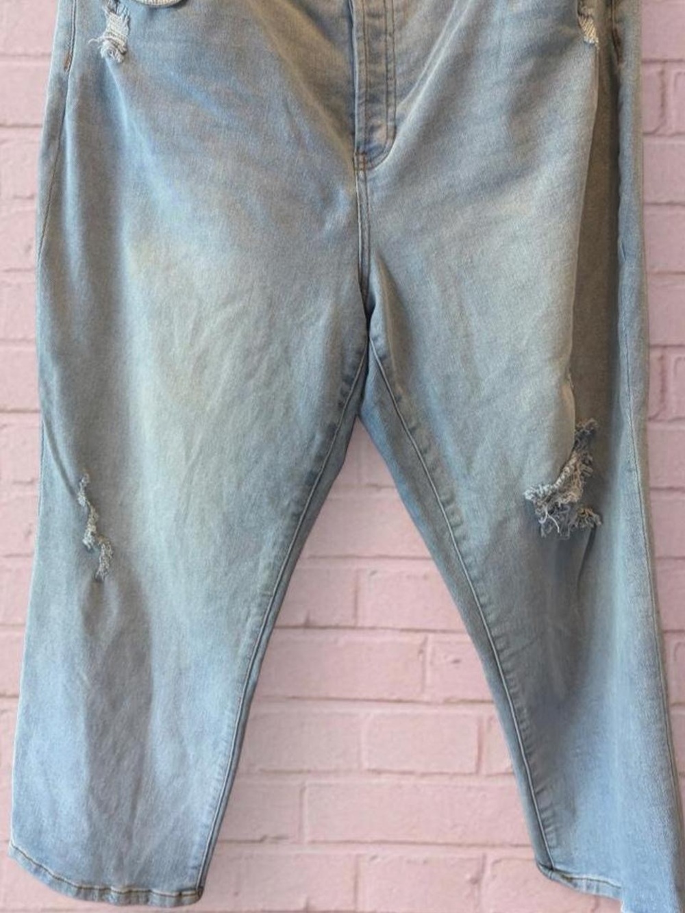 Altar'd State Light Blue Distressed Boyfriend Jeans